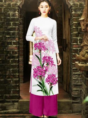 Vải áo dài cách tân hoa 3D AD thiết kế 2019 AD 16 1568706110 347 Vai ao dai cach tan hoa 3D AD thiet ke