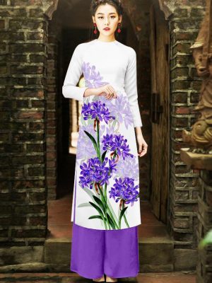 Vải áo dài cách tân hoa 3D AD thiết kế 2019 AD 13 1568706110 526 Vai ao dai cach tan hoa 3D AD thiet ke
