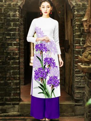 Vải áo dài cách tân hoa 3D AD thiết kế 2019 AD 17 1568706110 682 Vai ao dai cach tan hoa 3D AD thiet ke