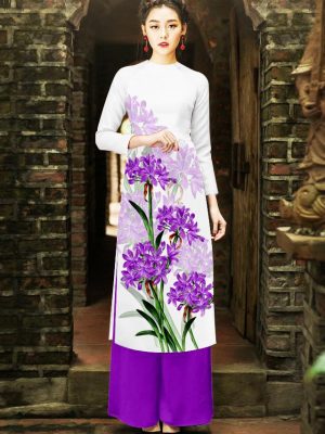 Vải áo dài cách tân hoa 3D AD thiết kế 2019 AD 15 1568706110 799 Vai ao dai cach tan hoa 3D AD thiet ke