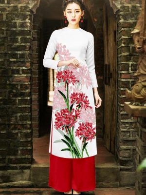 Vải áo dài cách tân hoa 3D AD thiết kế 2019 AD 18 1568706111 555 Vai ao dai cach tan hoa 3D AD thiet ke