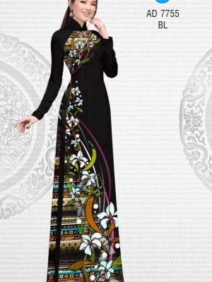 Vải áo dài Hoa in 3D kiểu mới AD 7755 22 1568793348 218 Vai ao dai Hoa in 3D kieu moi AD 7755