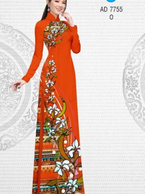 Vải áo dài Hoa in 3D kiểu mới AD 7755 30 1568793348 395 Vai ao dai Hoa in 3D kieu moi AD 7755
