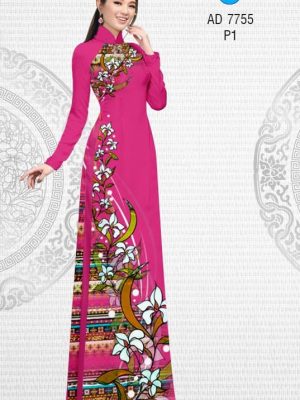 Vải áo dài Hoa in 3D kiểu mới AD 7755 28 1568793348 398 Vai ao dai Hoa in 3D kieu moi AD 7755