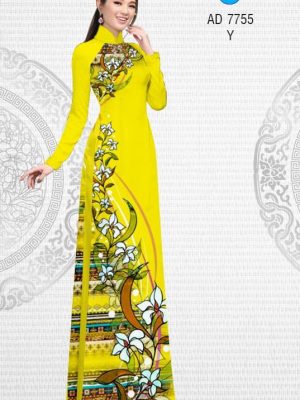 Vải áo dài Hoa in 3D kiểu mới AD 7755 33 1568793348 549 Vai ao dai Hoa in 3D kieu moi AD 7755