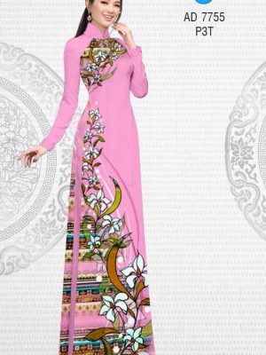 Vải áo dài Hoa in 3D kiểu mới AD 7755 24 1568793348 621 Vai ao dai Hoa in 3D kieu moi AD 7755