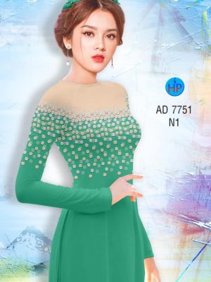 Vải áo dài Ngọc chấm bi kiểu mới AD 7751 25 1568793691 181 Vai ao dai Ngoc cham bi kieu moi AD 7751