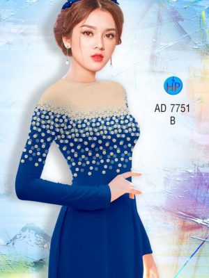 Vải áo dài Ngọc chấm bi kiểu mới AD 7751 37 1568793692 792 Vai ao dai Ngoc cham bi kieu moi AD 7751