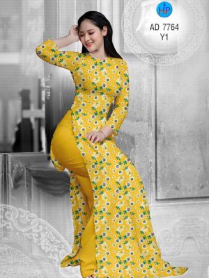 Vải áo dài Hoa Cúc thiết kế 2019 AD 7764 35 1568968801 734 Vai ao dai Hoa Cuc thiet ke 2019 AD 7764