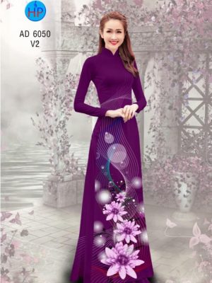 Vải áo dài Hoa in 3D kiểu mới AD 6050 23 1569309980 611 Vai ao dai Hoa in 3D kieu moi AD 6050