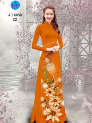 Vải áo dài Hoa in 3D kiểu mới AD 6050 26 1569309981 257 Vai ao dai Hoa in 3D kieu moi AD 6050
