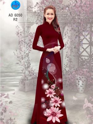 Vải áo dài Hoa in 3D kiểu mới AD 6050 33 1569309981 326 Vai ao dai Hoa in 3D kieu moi AD 6050