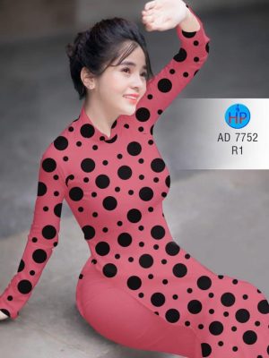 Vải áo dài chấm bi to kiểu mới AD 7752 29 1569310080 663 Vai ao dai cham bi to kieu moi AD 7752