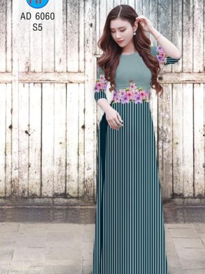 Vải áo dài Sọc và hoa mới ra AD 6060 31 1569401741 447 Vai ao dai Soc va hoa moi ra AD 6060