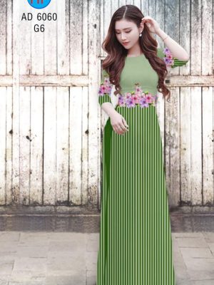 Vải áo dài Sọc và hoa mới ra AD 6060 23 1569401741 504 Vai ao dai Soc va hoa moi ra AD 6060