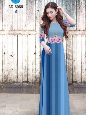 Vải áo dài Sọc và hoa mới ra AD 6060 35 1569401741 804 Vai ao dai Soc va hoa moi ra AD 6060