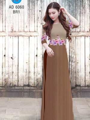 Vải áo dài Sọc và hoa mới ra AD 6060 25 1569401741 931 Vai ao dai Soc va hoa moi ra AD 6060