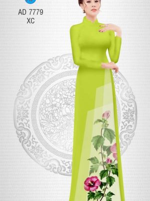 Vải áo dài Hoa Dâm Bụt kiểu mới AD 7779 30 1569401902 14 Vai ao dai Hoa Dam But kieu moi AD 7779