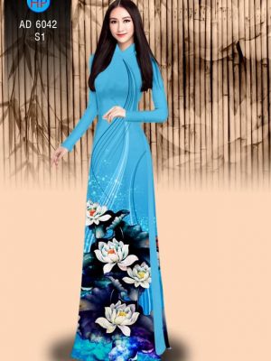 Vải áo dài hoa Sen thiết kế 2019 AD 6042 30 1569402586 419 Vai ao dai hoa Sen thiet ke 2019 AD 6042