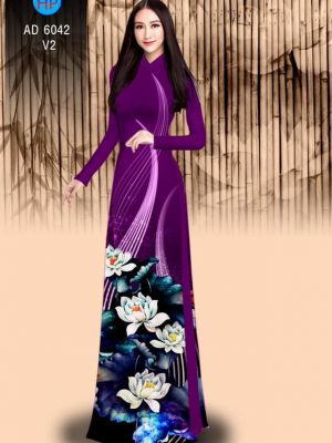 Vải áo dài hoa Sen thiết kế 2019 AD 6042 33 1569402587 542 Vai ao dai hoa Sen thiet ke 2019 AD 6042