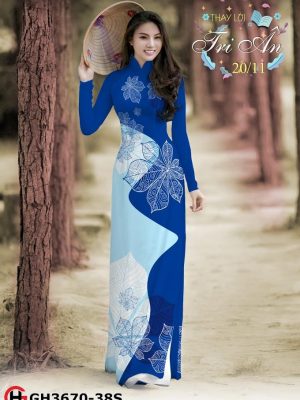 Vải áo dài hình lá 3D kiểu mới AD GH3670 20 1569487852 640 Vai ao dai hinh la 3D kieu moi AD GH3670