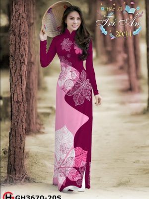 Vải áo dài hình lá 3D kiểu mới AD GH3670 22 1569487853 935 Vai ao dai hinh la 3D kieu moi AD GH3670