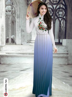 Vải áo dài hoa và bi sọc kiểu mới AD GH5392 20 1569488130 911 Vai ao dai hoa va bi soc kieu moi AD