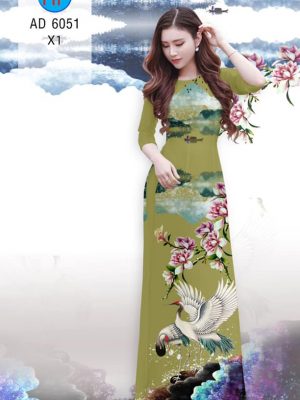 Vải áo dài Sếu và Hoa thiết kế 2019 AD 6051 25 1569667977 83 Vai ao dai Seu va Hoa AD