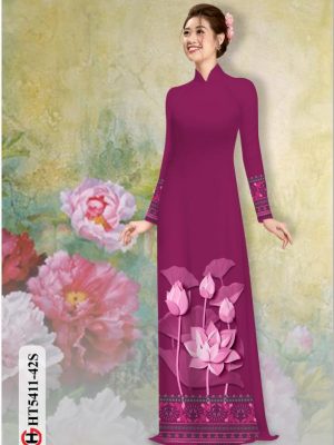 Vải áo dài hoa sen AD kiểu mới AD 19 1569842405 719 Vai ao dai hoa sen AD kieu moi AD