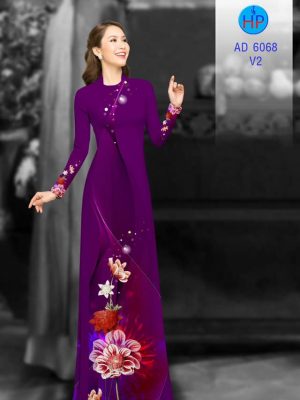 Vải áo dài Hoa in 3D kiểu mới AD 6068 28 1569843008 176 Vai ao dai Hoa in 3D kieu moi AD 6068
