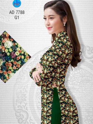 Vải áo dài Hoa nhí kiểu mới AD 7788 21 1569843483 666 Vai ao dai Hoa nhi kieu moi AD 7788