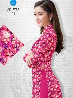 Vải áo dài Hoa nhí kiểu mới AD 7788 25 1569843484 258 Vai ao dai Hoa nhi kieu moi AD 7788