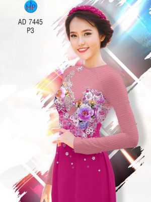 Vải áo dài Hoa in 3D mới ra AD 7445 33 1569845278 516 Vai ao dai Hoa in 3D moi ra AD 7445
