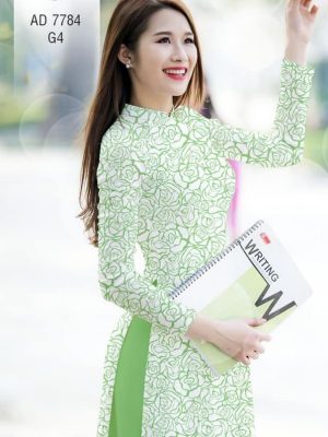 Vải áo dài hoa hồng đều thiết kế 2019 AD 7784 22 1569846124 258 Vai ao dai hoa hong deu thiet ke 2019 AD