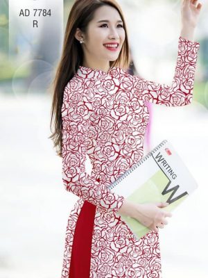 Vải áo dài hoa hồng đều thiết kế 2019 AD 7784 27 1569846124 34 Vai ao dai hoa hong deu thiet ke 2019 AD