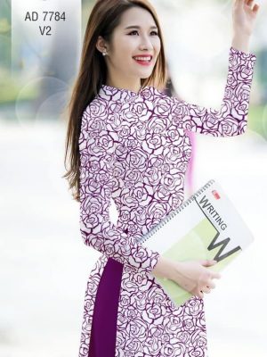 Vải áo dài hoa hồng đều thiết kế 2019 AD 7784 30 1569846124 864 Vai ao dai hoa hong deu thiet ke 2019 AD