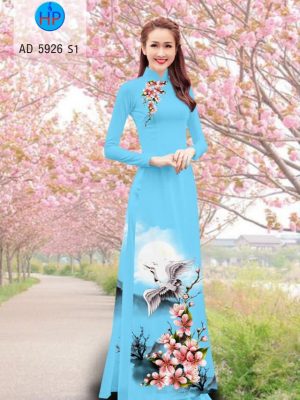 Vải áo dài Hoa Đào và Hạc mới ra AD 5926 20 Vai ao dai Hoa Dao va Hac moi ra AD