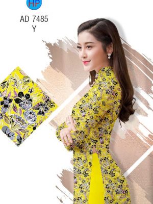 Vải áo dài Hoa đều kiểu mới AD 7485 20 Vai ao dai Hoa deu kieu moi AD 7485