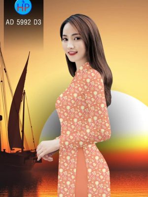 Vải áo dài Hoa nhỏ đáng yêu! thiết kế 2019 AD 5992 20 Vai ao dai Hoa nho dang yeu thiet ke 2019