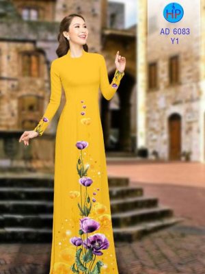 Vải áo dài Poppy tím thiết kế 2019 AD 6083 23 1570159367 230 Vai ao dai Poppy tim thiet ke 2019 AD 6083