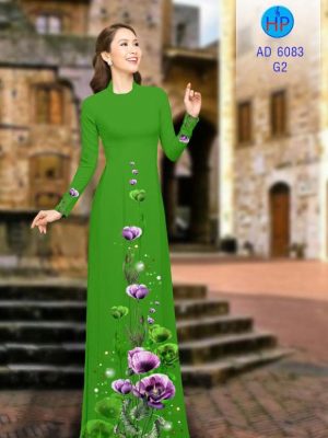 Vải áo dài Poppy tím thiết kế 2019 AD 6083 21 1570159367 92 Vai ao dai Poppy tim thiet ke 2019 AD 6083