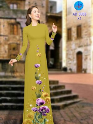 Vải áo dài Poppy tím thiết kế 2019 AD 6083 32 1570159368 221 Vai ao dai Poppy tim thiet ke 2019 AD 6083