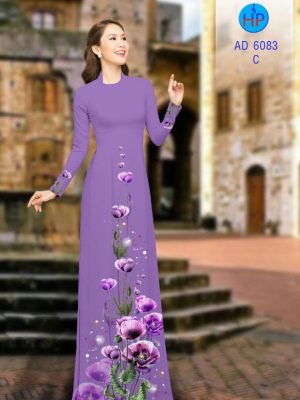 Vải áo dài Poppy tím thiết kế 2019 AD 6083 34 1570159368 803 Vai ao dai Poppy tim thiet ke 2019 AD 6083