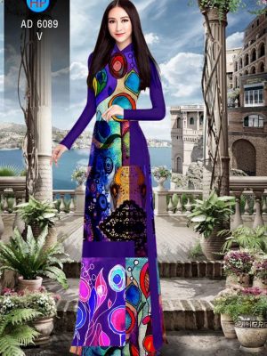 Vải áo dài Lập thể kiểu mới AD 6089 33 1570159998 846 Vai ao dai Lap the kieu moi AD 6089