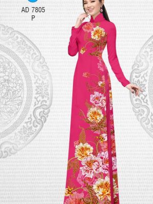 Vải áo dài hoa cẩm chướng kiểu mới AD 7805 36 1570161035 846 Vai ao dai hoa cam chuong kieu moi AD 7805