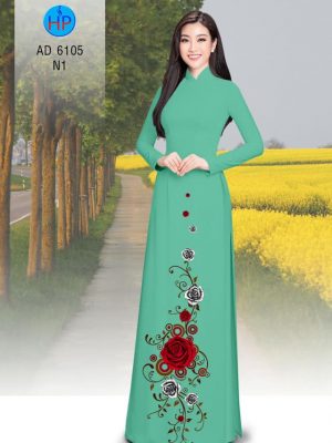 Vải áo dài Hoa hồng mới ra AD 6105 25 1570521240 100 Vai ao dai Hoa hong moi ra AD 6105