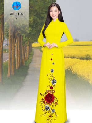 Vải áo dài Hoa hồng mới ra AD 6105 22 1570521240 242 Vai ao dai Hoa hong moi ra AD 6105