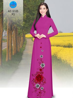 Vải áo dài Hoa hồng mới ra AD 6105 24 1570521240 273 Vai ao dai Hoa hong moi ra AD 6105