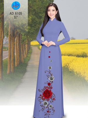 Vải áo dài Hoa hồng mới ra AD 6105 26 1570521241 222 Vai ao dai Hoa hong moi ra AD 6105