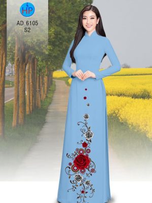 Vải áo dài Hoa hồng mới ra AD 6105 29 1570521241 306 Vai ao dai Hoa hong moi ra AD 6105